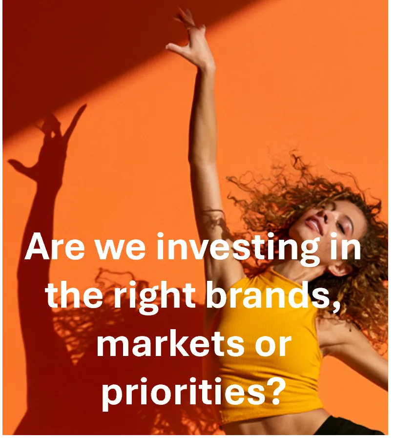 Are we investing in the right brands, markets or priorities?